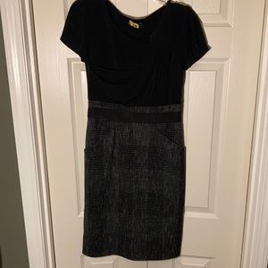 Max and Cleo Black and White dress - has pockets